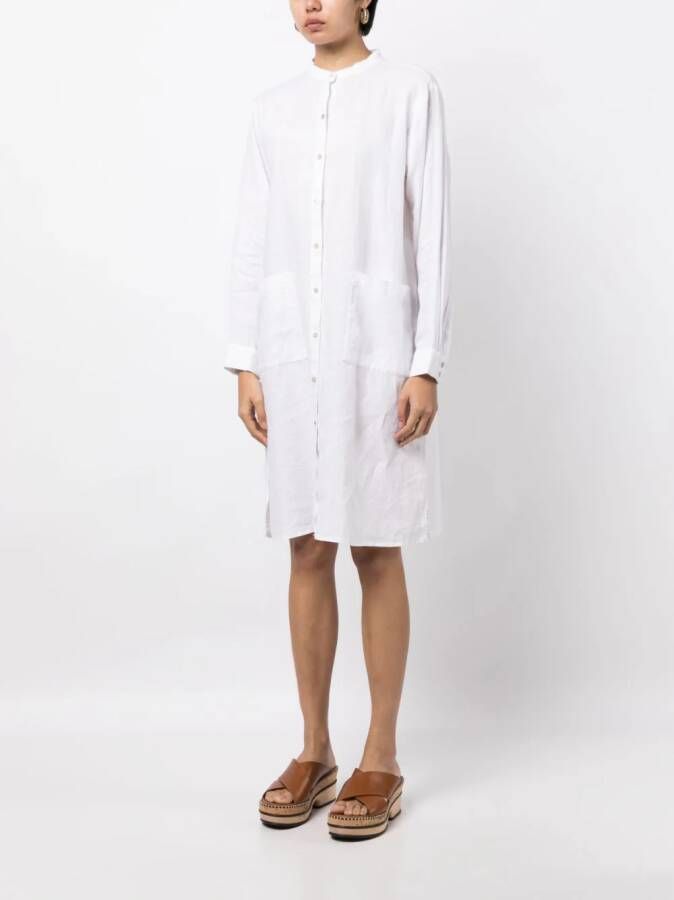 Eileen Fisher Blousejurk met lange mouwen Wit
