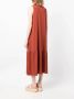 Eileen Fisher sleeveless lyocell midi dress Rood - Thumbnail 4
