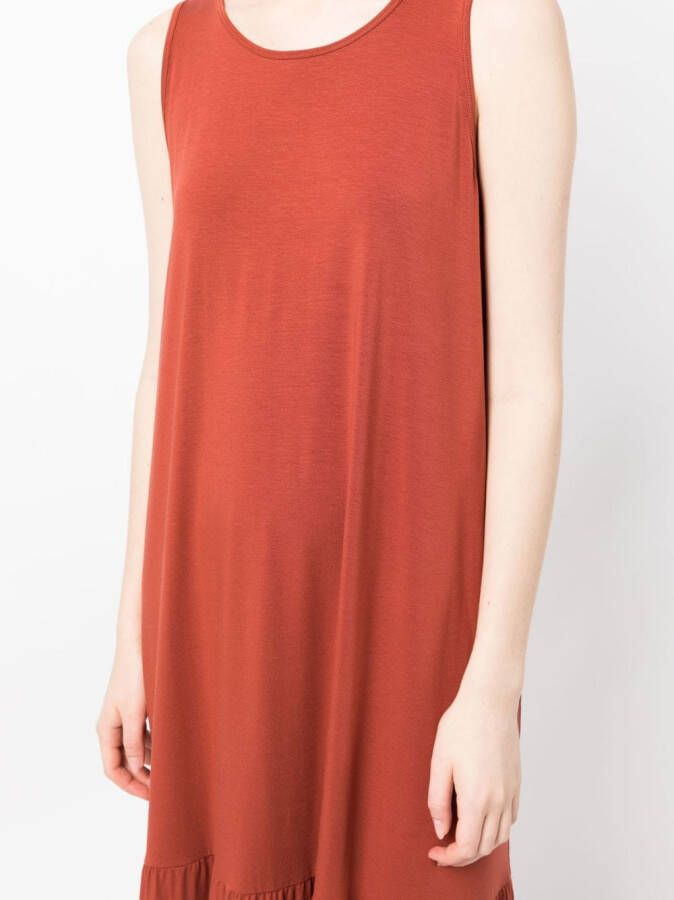 Eileen Fisher sleeveless lyocell midi dress Rood