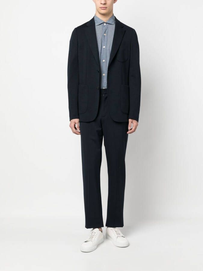 Eleventy Chambray overhemd Blauw