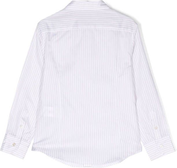 Eleventy Kids Gestreept shirt Wit