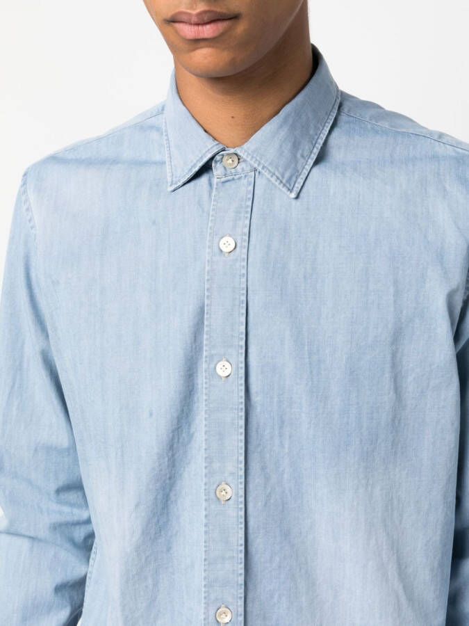 Eleventy Katoenen overhemd Blauw