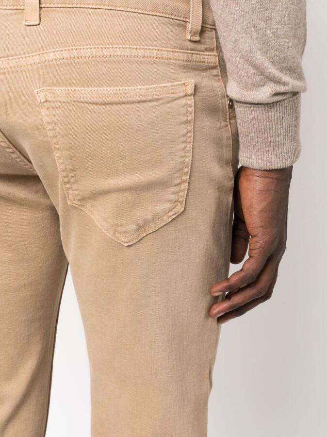 Eleventy Low waist jeans Beige