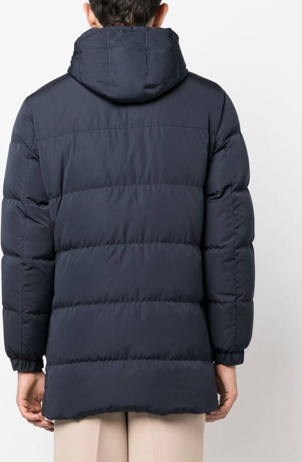 Eleventy Gewatteerde parka Blauw