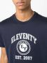 Eleventy T-shirt met logoprint Blauw - Thumbnail 5