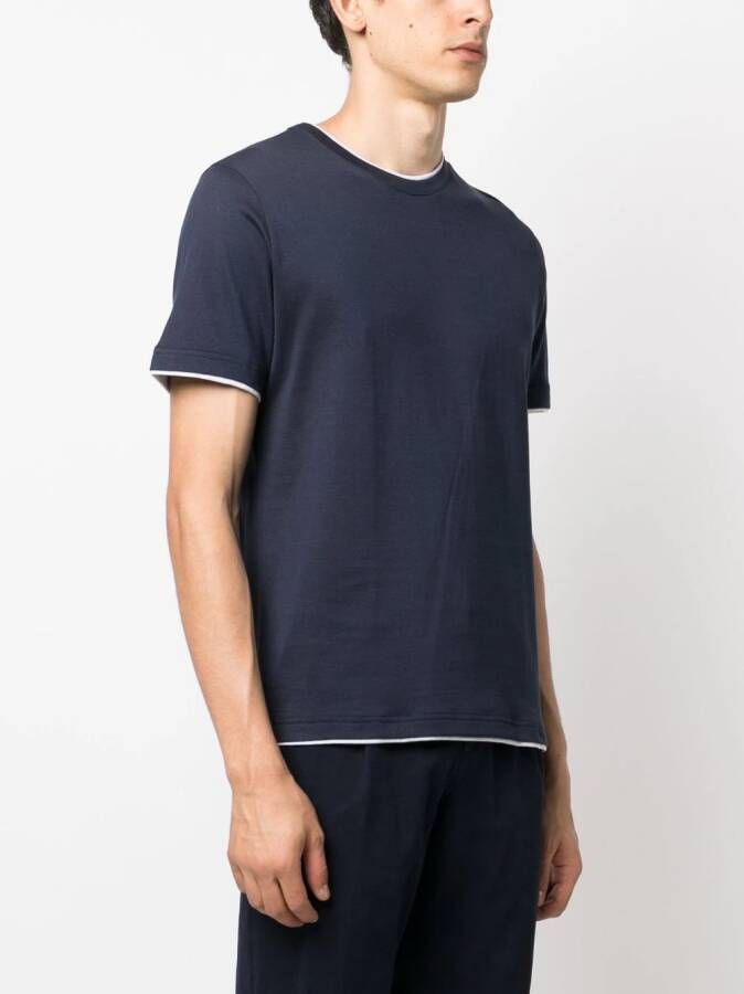 Eleventy T-shirt met ronde hals Blauw