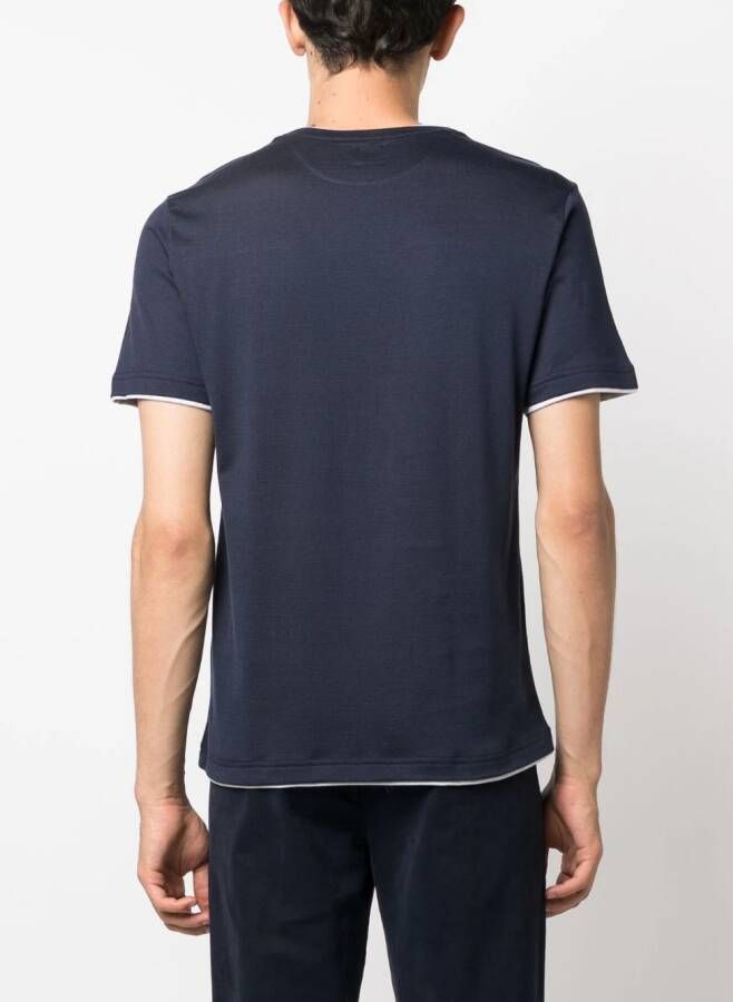 Eleventy T-shirt met ronde hals Blauw