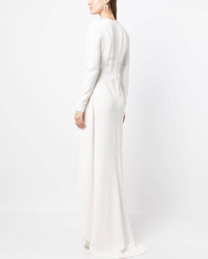 Elie Saab Asymmetrische jurk Wit