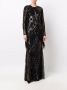 Elie Saab Avondjurk verfraaid met kralen Zwart - Thumbnail 4
