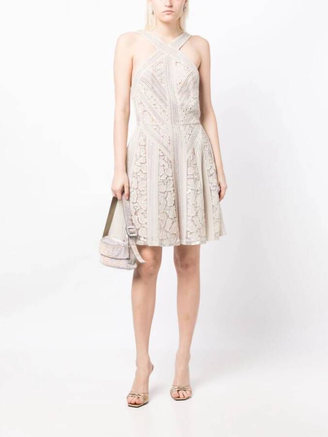 Elie Saab Jurk verfraaid met kralen Wit