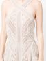 Elie Saab Jurk verfraaid met kralen Wit - Thumbnail 5