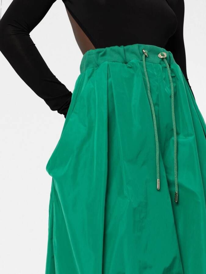 Elie Saab Broek met wijde pijpen Groen