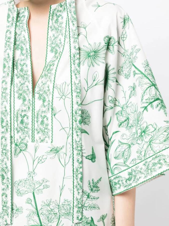 Elie Saab Blouse met borduurwerk Wit