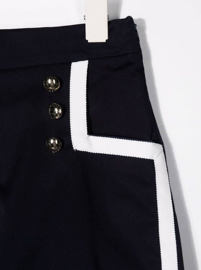 ELIE SAAB JUNIOR Gestreepte shorts Blauw