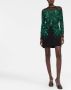 Elie Saab Mini-jurk met geborduurde kralen Groen - Thumbnail 2
