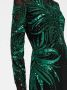 Elie Saab Mini-jurk met geborduurde kralen Groen - Thumbnail 5