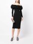 Elie Saab Off-shoulder mini-jurk Zwart - Thumbnail 2