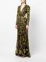 Elie Saab Avondjurk met open rug Groen - Thumbnail 3