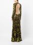 Elie Saab Avondjurk met open rug Groen - Thumbnail 4