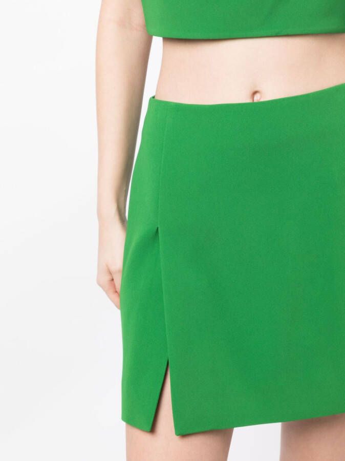 Elie Saab Zijden mini-rok Groen