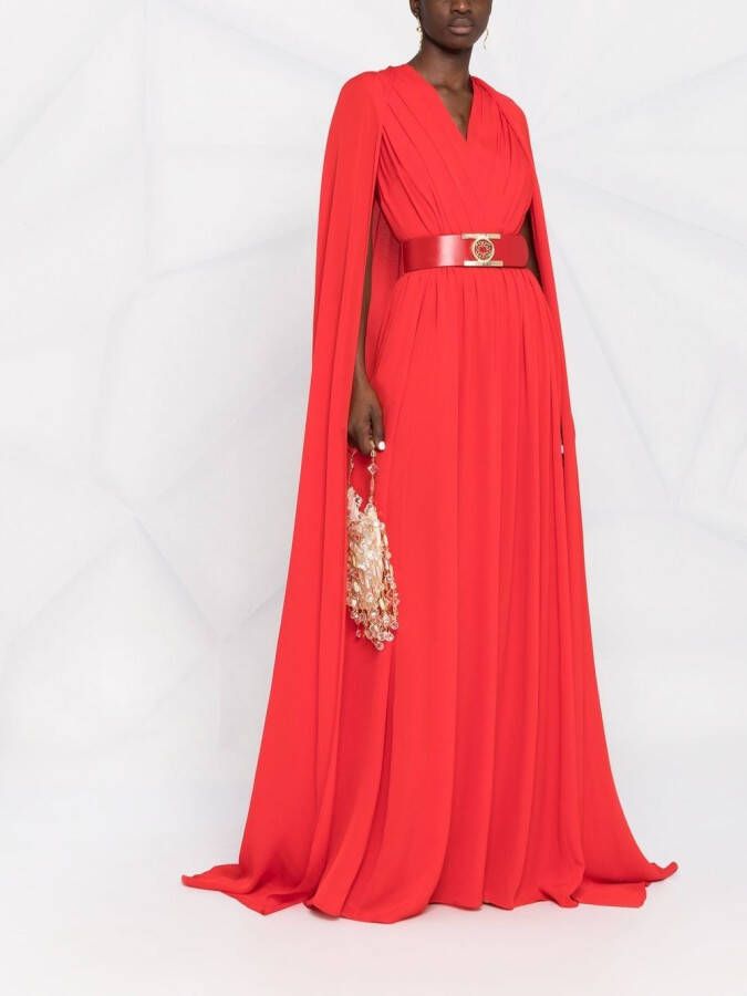 Elie Saab Zijden avondjurk Rood