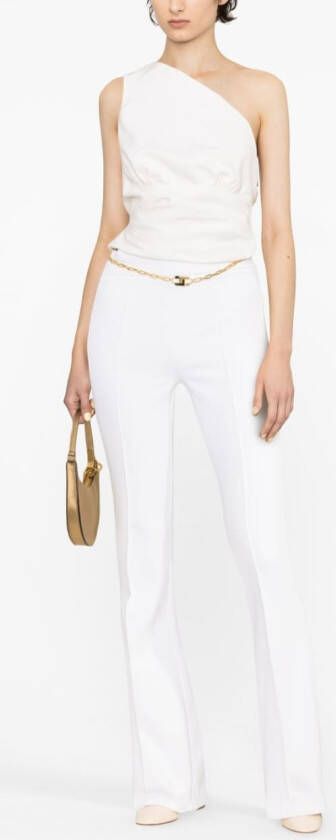 Elisabetta Franchi Broek met kettingdetail Wit