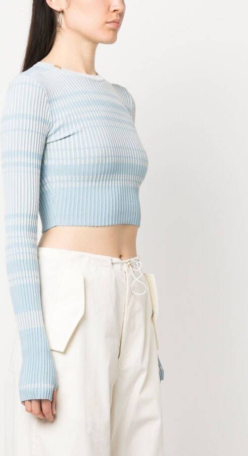 Elisabetta Franchi Cropped trui Blauw