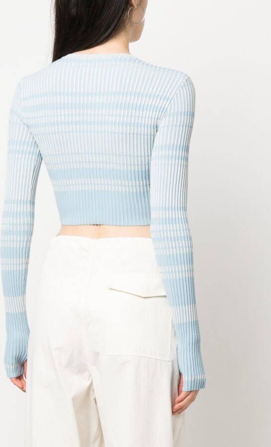 Elisabetta Franchi Cropped trui Blauw