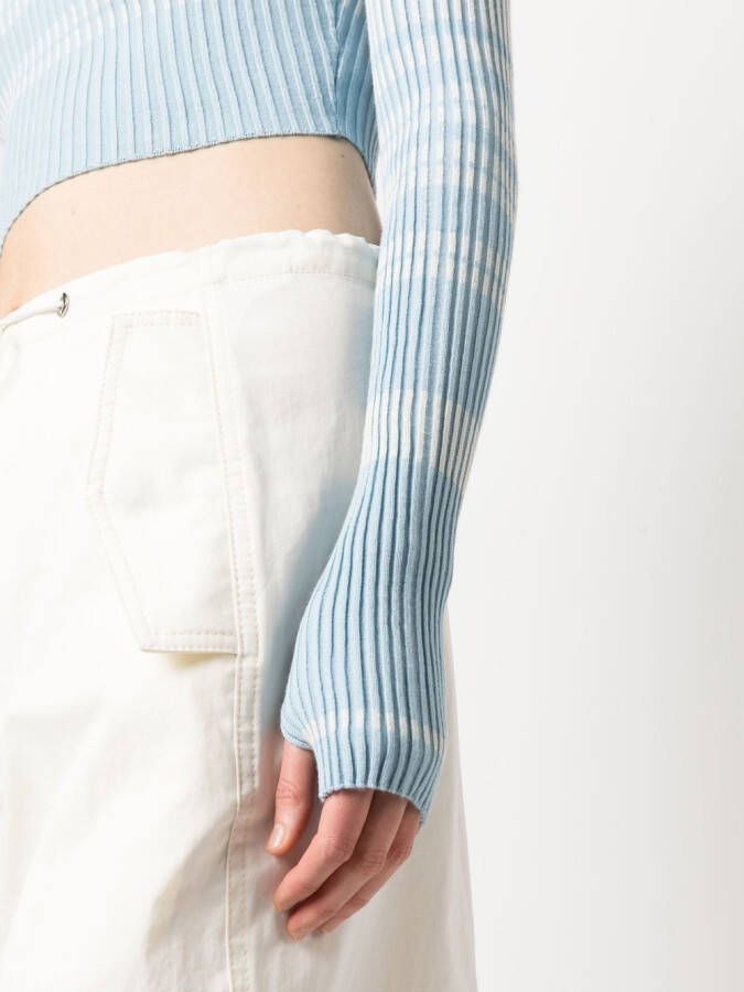 Elisabetta Franchi Cropped trui Blauw
