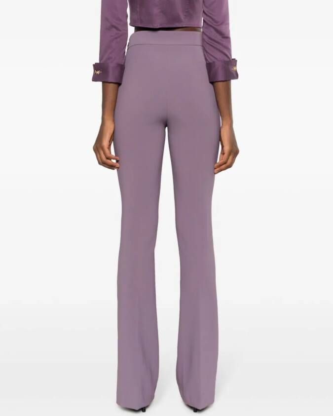 Elisabetta Franchi Flared broek Paars