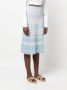 Elisabetta Franchi Geribbelde rok Blauw - Thumbnail 3