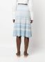 Elisabetta Franchi Geribbelde rok Blauw - Thumbnail 4
