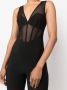 Elisabetta Franchi Jumpsuit met tule Zwart - Thumbnail 5