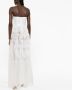 Elisabetta Franchi Jurk met bloemenpatch Wit - Thumbnail 3