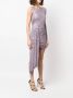 Elisabetta Franchi Jurk verfraaid met pailletten Paars - Thumbnail 2