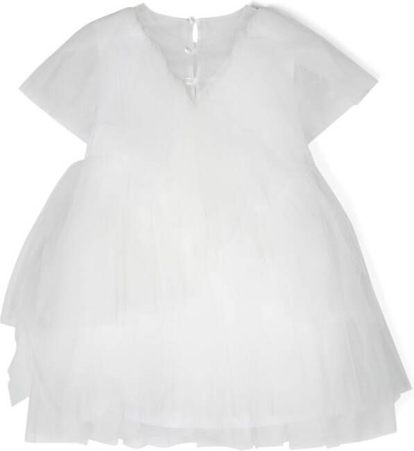 Elisabetta Franchi La Mia Bambina Tulen jurk Wit