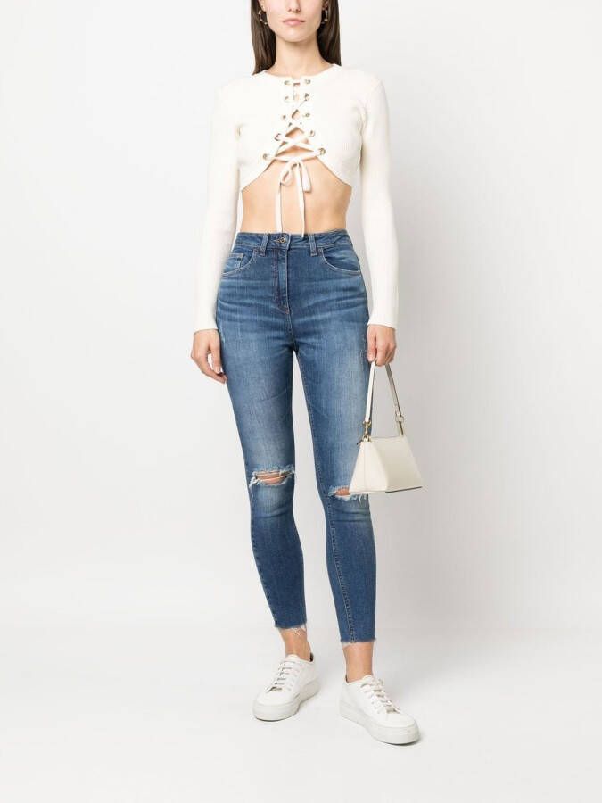 Elisabetta Franchi Cropped vest Beige