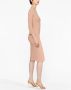 Elisabetta Franchi Midi-jurk met V-hals Roze - Thumbnail 4