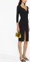 Elisabetta Franchi Midi-jurk met V-hals Zwart - Thumbnail 2
