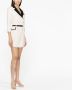 Elisabetta Franchi Mini-jurk met dubbele rij knopen Beige - Thumbnail 4