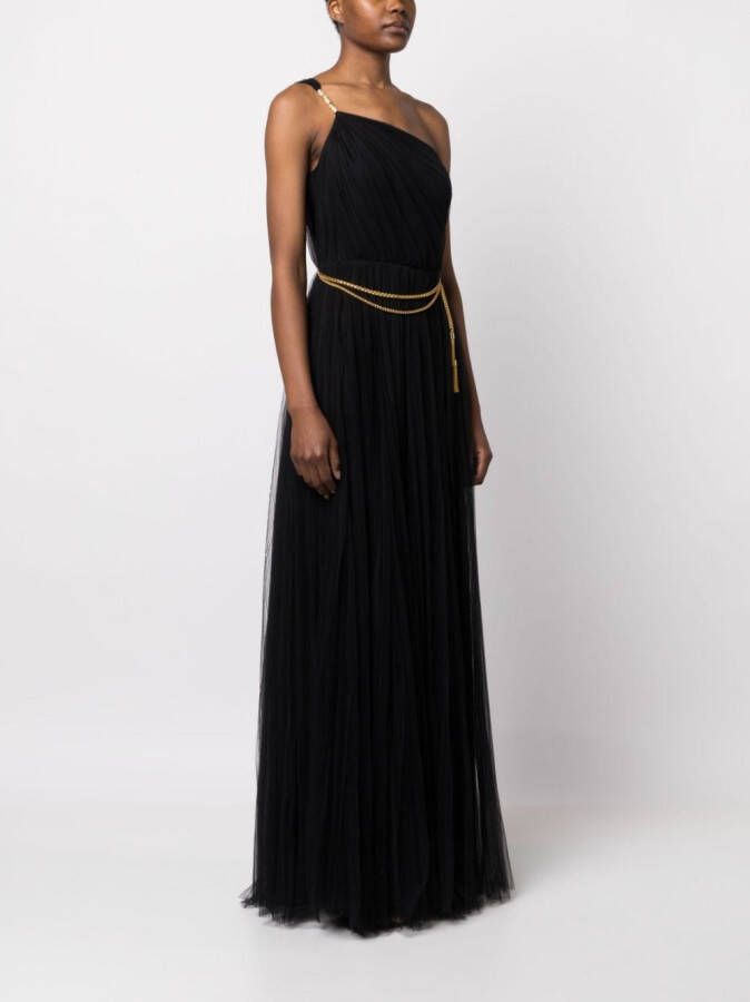 Elisabetta Franchi Asymmetrische jurk Zwart