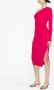 Elisabetta Franchi Asymmetrische midi-jurk Roze - Thumbnail 3