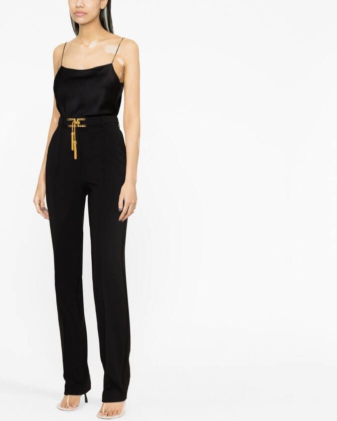 Elisabetta Franchi Pantalon met ceintuur Zwart