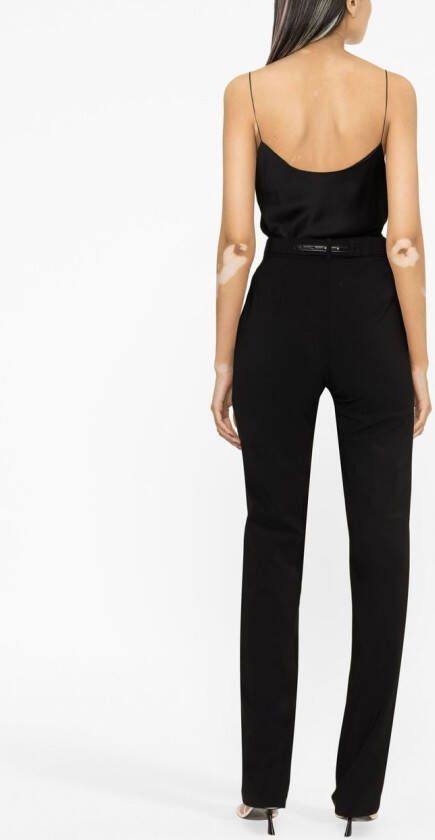 Elisabetta Franchi Pantalon met ceintuur Zwart