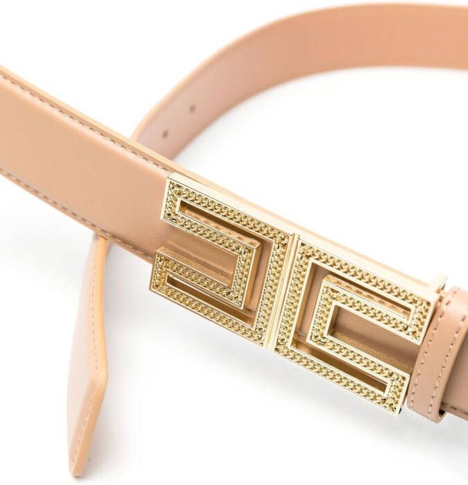 Elisabetta Franchi Riem met logogesp Beige