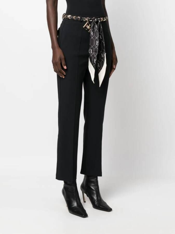 Elisabetta Franchi Cropped broek Zwart