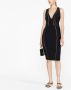 Elisabetta Franchi Mouwloze midi-jurk Zwart - Thumbnail 2
