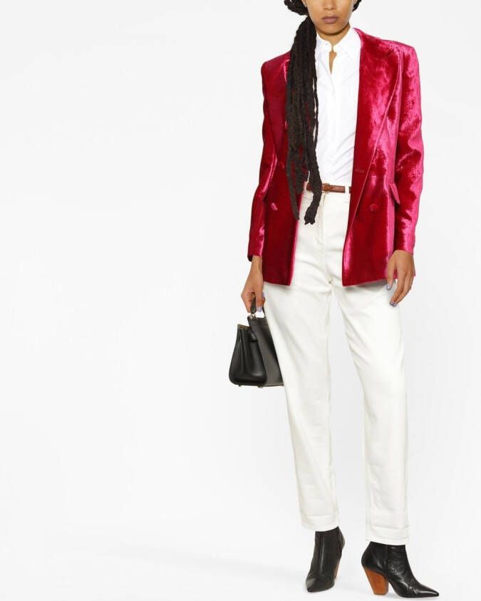 Elisabetta Franchi Straight broek Wit