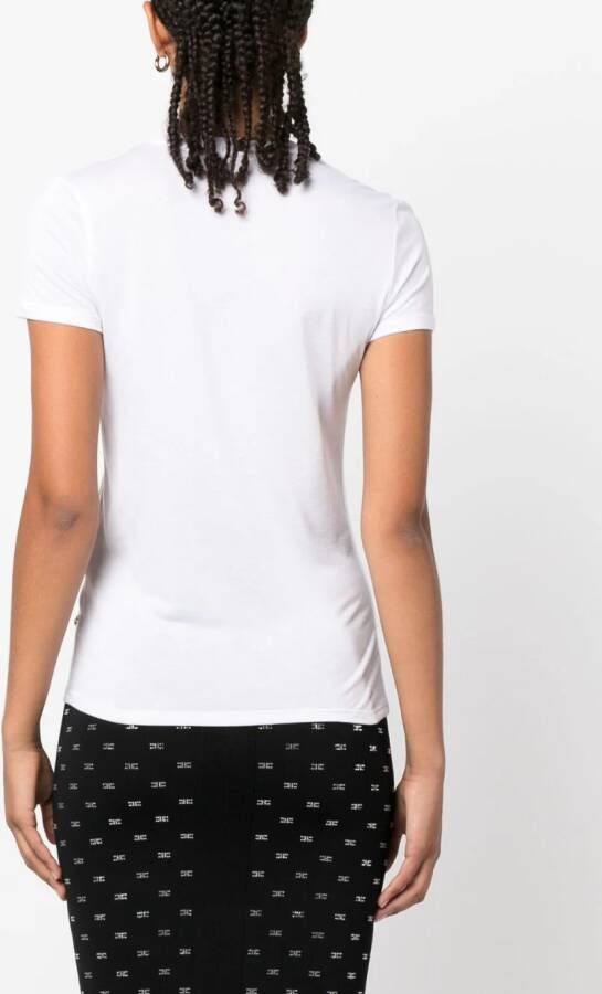 Elisabetta Franchi T-shirt met korte mouwen Wit