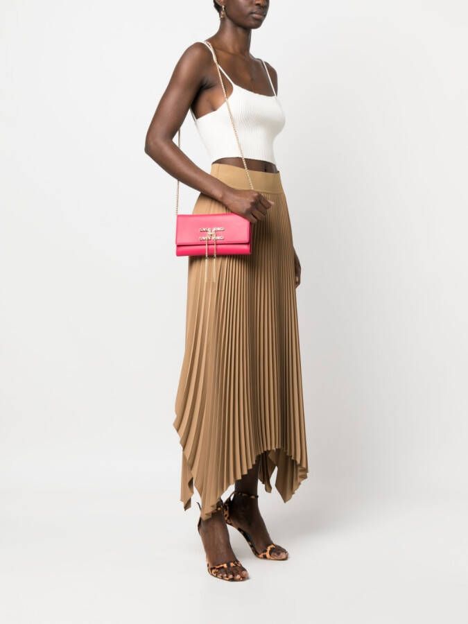 Elisabetta Franchi Clutch met kwastje Roze